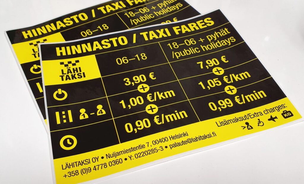 Taksien uusi hinnastomääräys astuu voimaan 1.2. – Lähitaksi kehottaa kuluttajaa tarkkaavaisuuteen