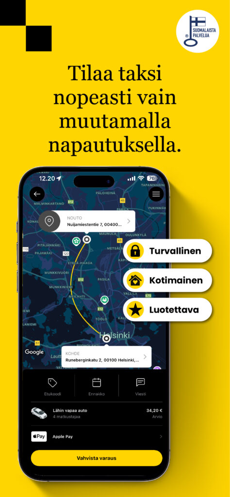 Taksini-sovellus on lopettanut toimintansa: tilaa taksi Lähitaksi-apilla