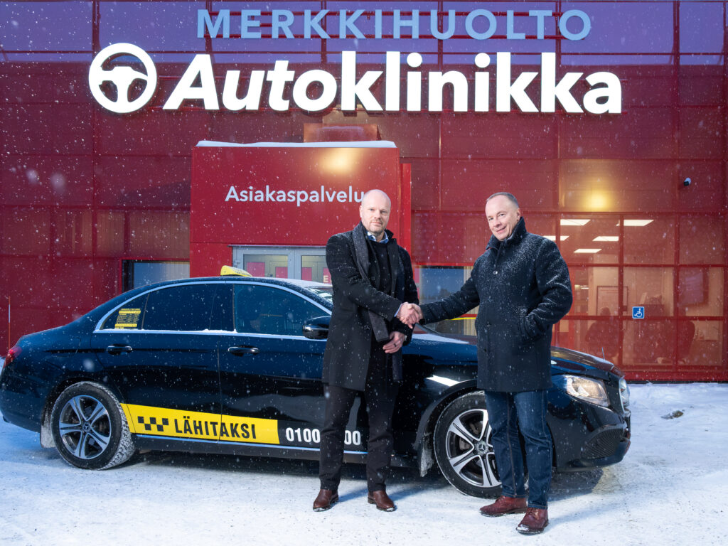 Lähitaksi on valinnut Autoklinikan toiseksi yhteistyökumppanikseen huolto- ja vauriokorjauspalveluissa